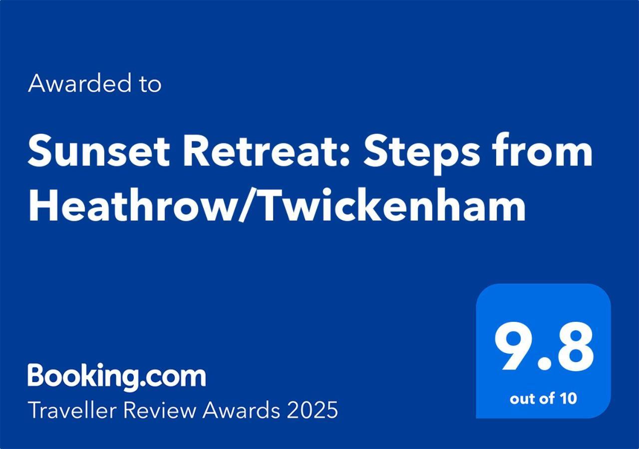 Sunset Retreat: Steps From Heathrow/Twickenham Lejlighed Hounslow Eksteriør billede